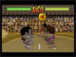 In game image of 64 Ozumo 2 on the Nintendo N64.
